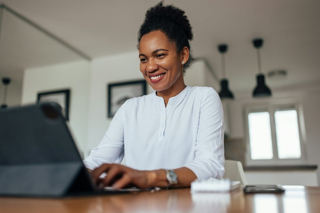 Adult woman, applying for a job.